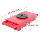 12t 26400lbs 360   Heavy Duty Machinery Mover Machine Dolly Skate Roller Trolley
