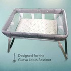 Luvberries Organic Cotton Bassinet Sheets 2-pack for Guava Lotus Travel Bassinet