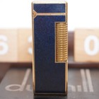 Dunhill Roller Gas Lighter Blue_ Lapis Lazuli _ultrasonically Cleaned_working