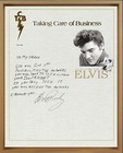 Elvis Presley Rare Vintage 16x20 Canvas Letter In A Custom Frame 