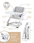 Unilove Feed Me 3-in-1 Dining   Feeding Booster Seat  Shadow Gray open Box 
