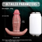 Huge Thick Anal Dilator Butt Plug Liquid Silicone Dildos Adult Anal Sex Toys