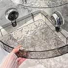Bathroom Corner Wall Suction Cup Rack Shower Caddy Shelf Organiser Holder