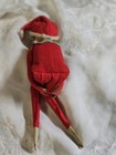 Vintage Japan Knee-hugger Elf Doll shelf Sitter Christmas Pixie Cute Face