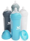 Double Anti-colic Baby Bottles     12 Fl Oz 340ml     4-pack     Multicolor - White   