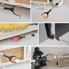 Foldable Rubbish Pick Up Grabber Tool Rotating Jaw   Magnet Litter Picker 32 