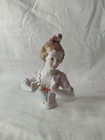 Vintage Porcelain Pin Cushion Half Doll 5 5  
