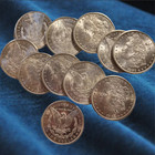 Lot Of5 1878-1893 Morgan Siliver Dollars Cc Mxed Dates       -us