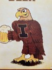 Iowa Hawkeyes Hawkeye Beer Sign- Retro 1970   s 1980   s