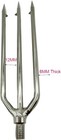2pcs 35 Prong Stainless Steel Fishing Harpoon With Gig Gaff Hook Barb Single    