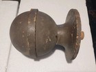 Antique Victorian Wood Ball Newel Post Porch Finial Cap Accent Salvage 