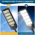 Gmox 2 Pack 100000lm Solar Street Light Outdoor Ip65 Waterfroof 240pcs 5730leds