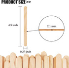 100 Pcs Craft Sticks Ice Cream Natural Wood Popsicle Craft Sticks 4 5 Inch Lengt