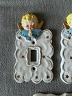 Vintage Yona Original Angels Ceramic Light Switch Plate Cover 1950s Japan Lot 3