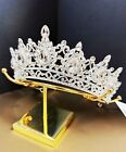 Silver Crown  Clear Crystal Tiara  Princess Tiara  Wedding Headband Bridal Tiara