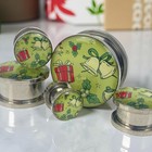 Pair Of Screw On Christmas Themed Picture Plugs Style 2 Gauges Holiday