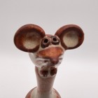 Vintage David Stewart Studio Pottery Bell Mouse Figural Folk Art Rustic Mcm