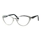 Women s Reading Glasses Magnified Readers Cat Eye Frame Spring Hinge