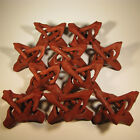  10  2  Carved Wood Tripod Cobra Stands For Spheres  Eggs  Balls  Globes  Shells