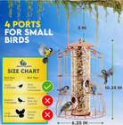 Squirrel Proof Bird Feeders For Outdoors Hanging  rose  Metal Bird Feeder Squirr