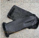 Women Men 100  Real Rabbit Fur Leg Warmers Winter Leggings Boot Toppers Outwear