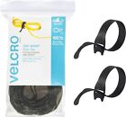 100 Velcro Brand Ties Cable Cord Organizer Wraps Reusable Die Cut Strap 8   new 