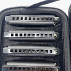Hohner Piedmont Blues 7pc Diatonic Harmonica Set A Bb C D E F G W  Case
