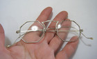 Vintage Art Deco Ao American Optical Solid 10k Gold Octagon Frames Eyeglasses