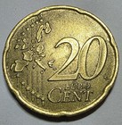 2002 Italy 20 Cent Euro Coin - R Stamp  r  Signifies The Rome Mint Ultra Rare 