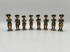 Vintage Hand Painted Wooden Band Musicians Miniatures Carved Wood Men Music 