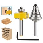 Rabbeting Router Bit 6 Bearings Router Bit Set 1 4 Shank 1 8 -1 2   Adjustable