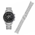 20mm Solid Stainless Steel Strap Bracelet Compatible For Omega Seamaster Watch
