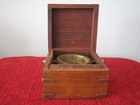 Antique Gimbal In Wooden Box Maritime Nautical Ship Boat Binnacle Compass