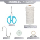 3 Sets Macrame Plant Hanger Kit Macrame Wall Hanging Kit Macrame Plant Hanger   