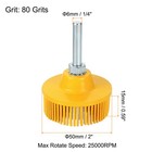 Bristle Disc 2  80 Grit R-type Coarse Abrasive Disc With 1 4  Shank  Yellow