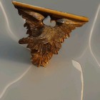 Antique American Hand Carved Eagle Wall Shelf Wall Shelf Oak 19th C 