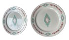 Meiwa Table Art Vintage Set Of 4 10 5    Dinner Plates  Aztec  Western Design