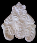 Antique 19th Century Plaster Ceiling Vegetalist Fragment  Architectural Element