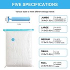 20pcs Vacuum Storage Bags With Hand Pump  Space Saving Compression For Clothes