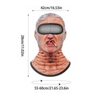 Funny Face Coverings Mask For Men Novelty Old Man Print Ski Balaclava Face Mask