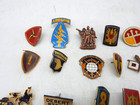 Vintage Lot Of 73 Military Enamel On Metal Hat Lapel Pins