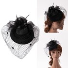 Pillbox Hat Cocktail Party Fascinator Women Fascinator Headband Veil