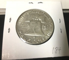 1961-d Franklin Half Dollar 90  Silver Content 1961 D Inventory  184 Modest Ship