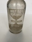 Vintage Wittes Beverages Seltzer Bottle 100-102 Luqueer St Brooklyn Ny