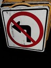 Real Do Not Enter  left  Street Sign 30 X 30  Single Sided Road Sign