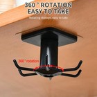 2pcs Under Cabinet Utensil Holder 360   Rotatable Kitchen Hook Organizer Rack Usa