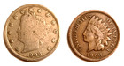 Indian Cent    v  Nickel Set Lot  25-1908
