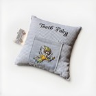 Taylor   s Tooth Fairy Pillow Blue Gingham  6 5    Embroidered Boy Fairy Pocket