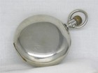 Antique 18s Elgin 17 Jewel Grade 336 Silveroid 3-hinge Pocket Watch  Running 
