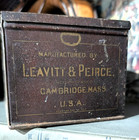 Antique Leavitt   Peirce Famous Cake Box Mixture Tin Box Cambridge  Ma  m3 